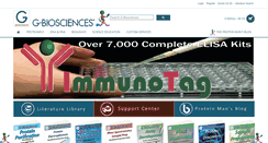 Desktop Screenshot of gbiosciences.com
